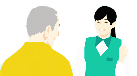 高齢ドライバーへの免許更新方法説明