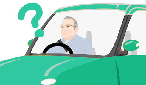 運転中の高齢者