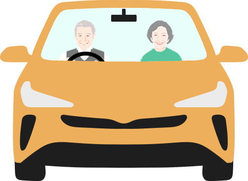 運転中の高齢ドライバー